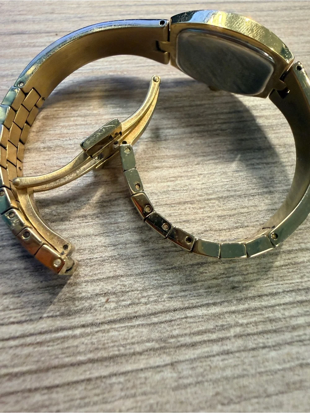 Tissot Gold Tone Bracelet Watch with Crystal Accents